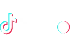 TikTok logo featuring stylized musical note in pink and teal gradient colors