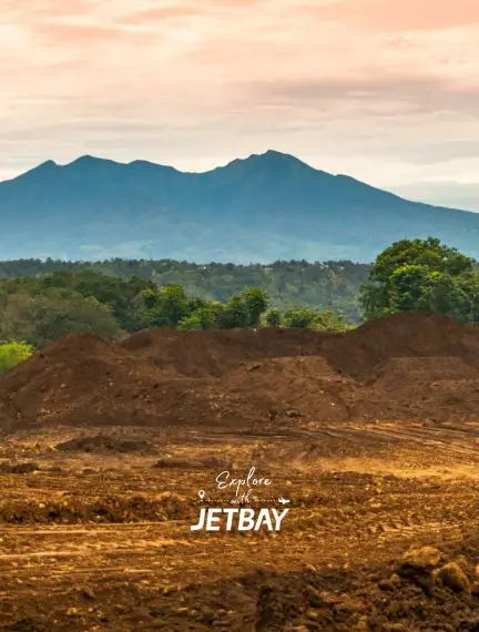 Scenic mountain landscape of Davao City Philippines showcasing lush tropical forests and volcanic peaks